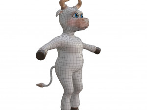 Bull-white Model 3D