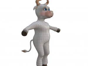 Bull-white 3D Model