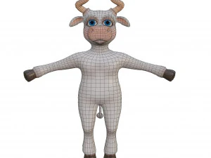 Bull-white 3D Model