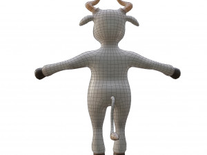 Bull-white Model 3D