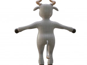 Bull-white 3D Model