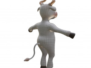 Bull-white Model 3D