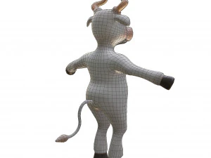 Bull-white 3D Model