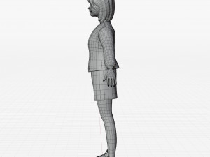 Stylized girl blonde Modelo 3D