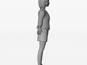 Stylized girl blonde Modelo 3D