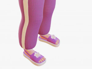 Cartoon girl 3D Model