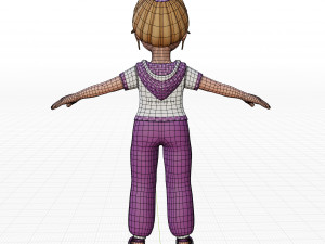 Cartoon girl Modelo 3D