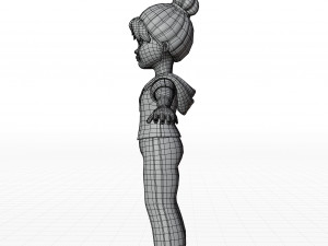 Cartoon girl Modelo 3D