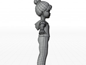 Cartoon girl Modelo 3D