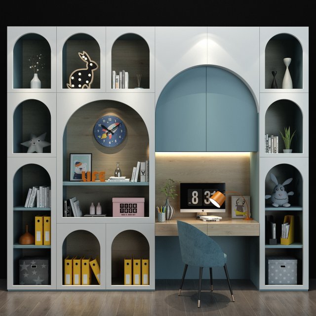 furniture for a children 086 3D Model .c4d .max .obj .3ds .fbx .stl .blend 