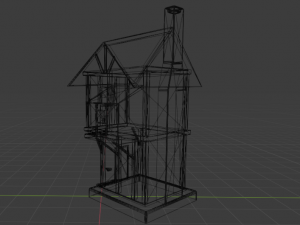stylized medieval house exterior 3D 模型