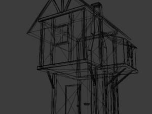 stylized medieval house exterior 3D 模型