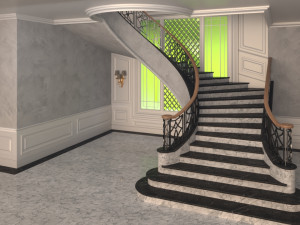 classic staircase 3D Model