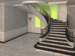 classic staircase 3D Model