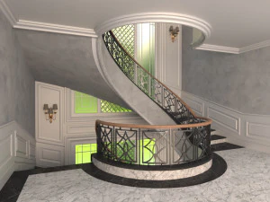 classic staircase 3D Model