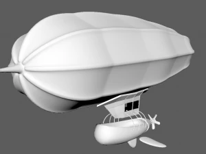 barco voador Modelo 3D