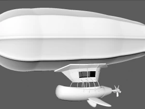 barco voador Modelo 3D