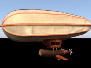 barco voador Modelo 3D