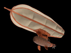 barco voador Modelo 3D