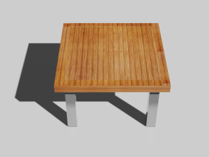 wood table Model 3D
