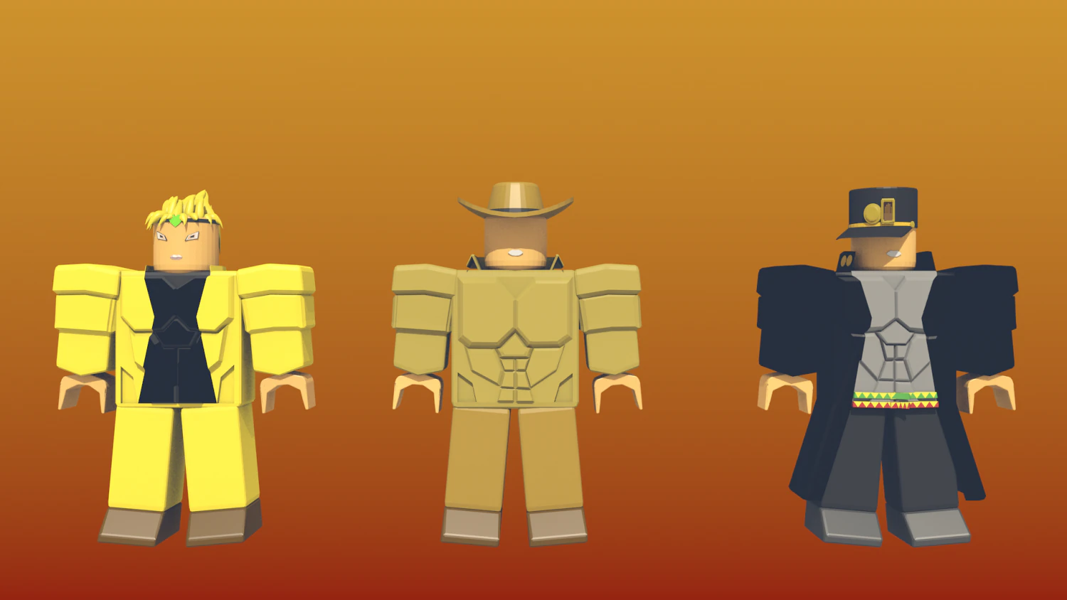 jojo bizarre adventure miniature 3D Model .c4d .max .obj .3ds .fbx .stl .blend 