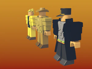 jojo bizarre adventure miniature 3D Model
