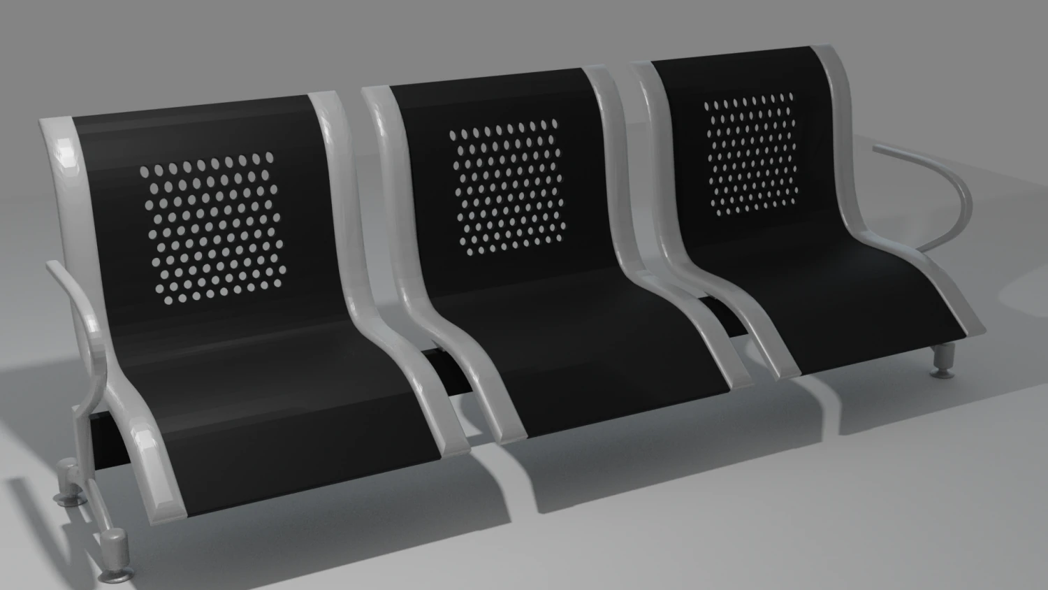 iron chair 3D Model .c4d .max .obj .3ds .fbx .stl .blend 