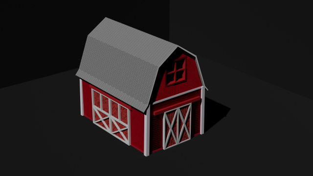 barn 3D Model .c4d .max .obj .3ds .fbx .stl .blend 