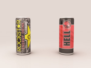 energy drink cans 3D Model
