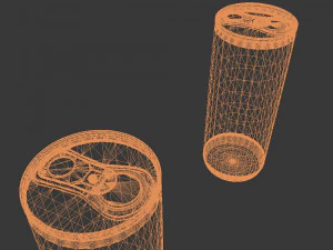 energy drink cans 3D Model