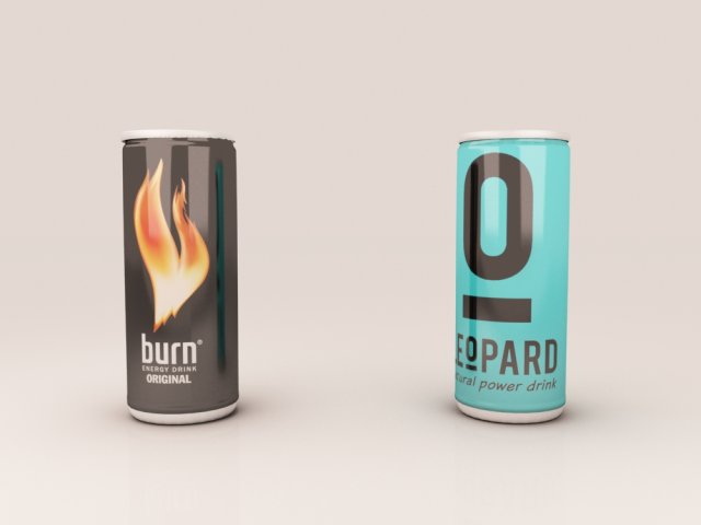 energy drink cans Modelo 3D .c4d .max .obj .3ds .fbx .stl .blend 
