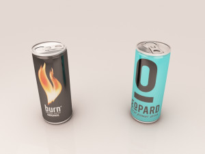 energy drink cans Modelo 3D