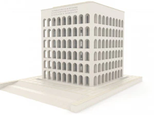 Colosseo Quadrato 3D Model