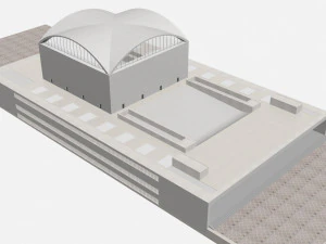 Palazzo dei Congressi 3D Model