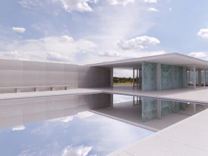 Barcelona-Pavillon Mies Van Der Rohe 3D Modell