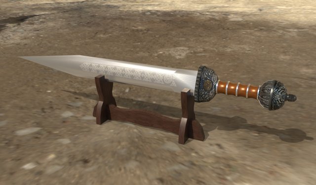 gladius sword Modelo 3D .c4d .max .obj .3ds .fbx .stl .blend 
