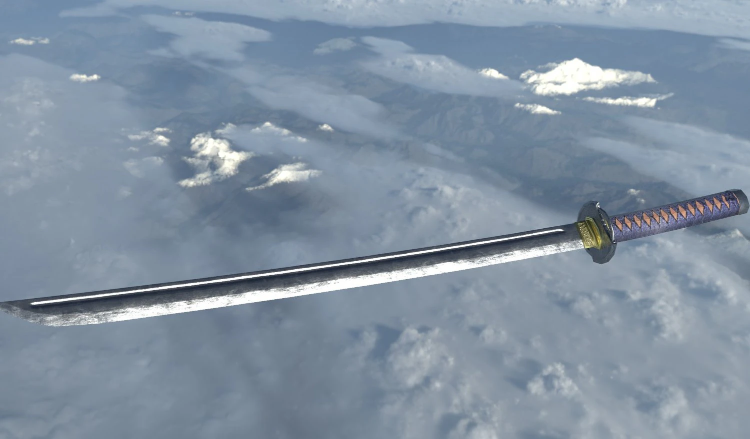 katana 3D Model .c4d .max .obj .3ds .fbx .stl .blend 