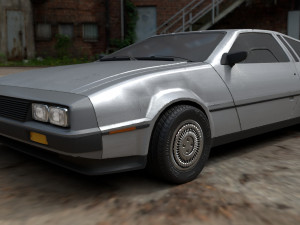 delorean 3D Model