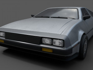 delorean 3D 模型