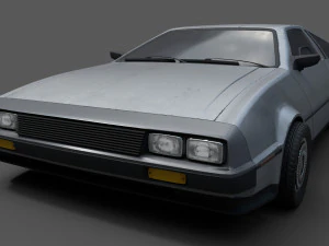 delorean Modèle 3D