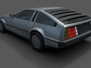 delorean Modèle 3D