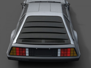 delorean 3D 模型