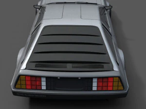 delorean Modèle 3D
