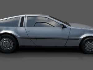 delorean 3D 模型