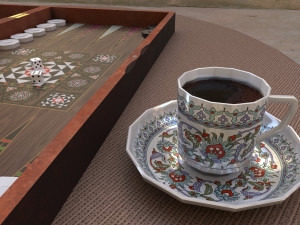 backgammon tavla 3D मॉडल