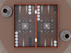 backgammon tavla 3D Model