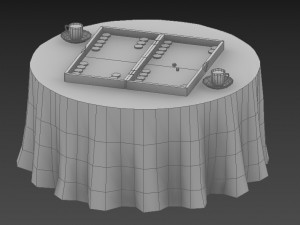 backgammon tavla 3D मॉडल