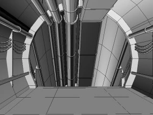 fic&ccedil;&atilde;o cient&iacute;fica de design de n&iacute;veis Modelo 3D