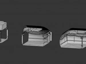 fic&ccedil;&atilde;o cient&iacute;fica de design de n&iacute;veis Modelo 3D