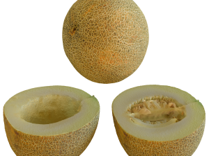 Melon Black Prince and two halves Modello 3D